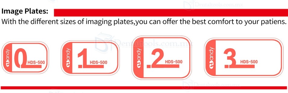 Handy HDS-500 Escaner Placas de Fósforo Panel detector plano intraoral para radiografía dental